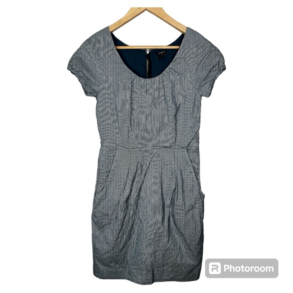 Silk Cotton J. Crew Women’s Striped Dress Size 4
